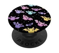 Spooky Cute Pastel Bats - Kawaii Gothic Style PopSockets PopGrip Adesivo
