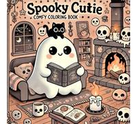Spooky cutie: Coloring book bold for adults and teens for relaxation