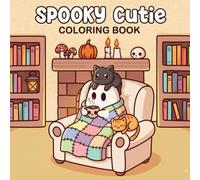 spooky cutie coloring book: Cozy Halloween Vibes with Cute Ghosts, Pumpkins, and Friendly Creatures for Adults and Teens
