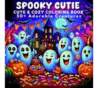 Spooky Cutie Coloring Book: Cute and Cozy 50+ Adorable Creatures for Adults and Teens, Featuring Charming Hygge Moments, and Relaxing Designs