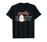 Spooky Dad Halloween Boo Coquette Bow Atmosfere da festa di famiglia Maglietta