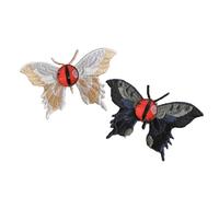 Spooky Eyeball Butterfly Hair Clip-Halloween Party Perfect, Accessori per capelli unici per un look spaventosamente divertente, molletta per capelli gotica (un paio)