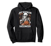 Spooky Fall aspetta solo Halloween Skeleton Pumpkin Felpa con Cappuccio