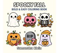 Spooky Fall: Cozy Halloween Bold & Easy Coloring Book for Kids and Adults