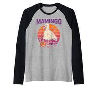 Spooky Flamingo Mamingo Fun Halloween Tropicale da Donna Maglia con Maniche Raglan