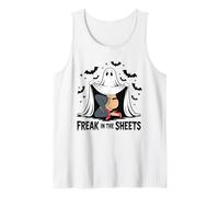 Spooky Freak The Sheets Ghost Outfit Adulto Humor Halloween Canotta