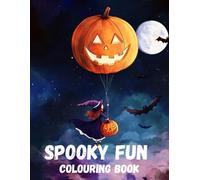 Spooky Fun Colouring Book: 50 unique halloween themed designs.
