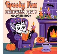 Spooky Fun Magic Night Halloween: Cute Bold and Easy Designs Featuring Creepy Adorable Characters in Cozy and Spooky Halloween Vibes Coloring Book for Kids