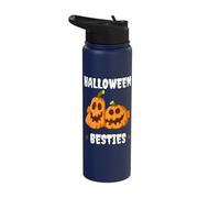 Spooky Funny Halloween Besties Amici Uomini Donne Bambini Stainless Steel Insulated Water Bottle