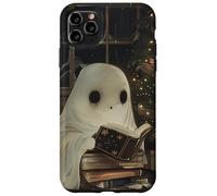 Spooky Ghost Reading Holiday Christmas Tree Custodia per iPhone 11 Pro Max