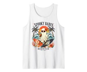 Spooky Girls Beach Crew Ghost Halloween Retro Summerween Canotta