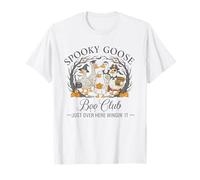 Spooky Goose Boo Club Tee Funny Halloween Group Costume Maglietta
