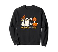 Spooky Goose Halloween Silly Meme Divertente Donne Bambini Felpa
