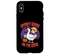 Spooky Goose On The Loose Custodia per iPhone X/XS