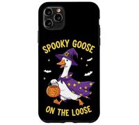 Spooky Goose On The Loose Funny Witch Pumpkin Halloween Custodia per iPhone 11 Pro Max