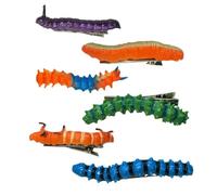Spooky Hair Clips - 6 Pieces Spooky Caterpillar Realistic Non-Slip Women
