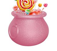Spooky Halloween Candy Calderoni - Secchio per sacchetti per dolcetti, mini nero calderone per bambini, calderone di Halloween per dolcetti, centrotavola riutilizzabile per feste e eventi