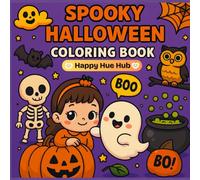 SPOOKY HALLOWEEN COLORING BOOK: Bold & Easy Designs for Kids and Adults | Featuring 40 Unique Designs to Color, Fun and Relax