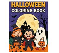 Spooky Halloween Coloring Book for Kids: Ages 5-10 - 24 Fun Pages of Ghosts, Pumpkins & Trick-or-Treat Adventures for Boys and Girls