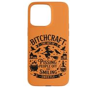 Spooky Halloween, Creepy WitchCraft Pissing People Off, Lady Custodia per iPhone 15 Pro Max