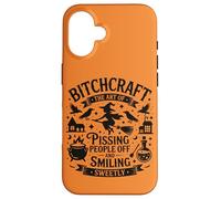 Spooky Halloween, Creepy WitchCraft Pissing People Off, Lady Custodia per iPhone 16