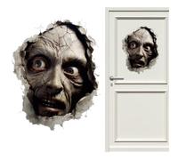 Spooky Halloween Decals - 3D Scary Breaking Wall Optical Illusion Stickers