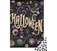Spooky Halloween Decorations Jigsaw Puzzle Impossibili 1000Pcs Decorazione Per La Casa. Giochi Rilassamento E Intelligence Per Adulti E Ragazzi Da 14 Anni 70x50cm/1000pcs