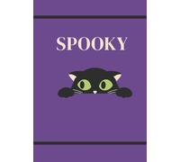 Spooky: Halloween Decorative Medium Size 7 X 10 Hardcover Book for Tiered Tray, Shelf, and Coffee Table Decor