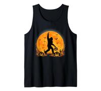 Spooky Halloween Full Moon Bigfoot Pumpkin Funny Sasquatch Canotta
