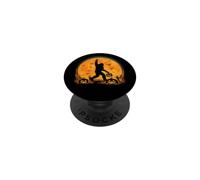 Spooky Halloween Full Moon Bigfoot Pumpkin Funny Sasquatch PopSockets PopGrip Adesivo