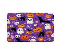 Spooky Halloween G-Host Pumpkin Cat Black Bat Spider Cute Tappeti Da Bagno Antiscivolo Tappeto Entrata Morbido Zerbino Ingresso Per Doccia Esterno Vasca 40X60Cm