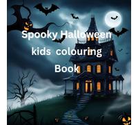 spooky Halloween kids colouring in book