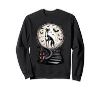 Spooky Halloween Luna Greyhound English Sighthound Felpa