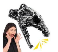 Spooky Halloween Skull Whistle Novelty Prank Party Prop Collectible | Creepy skull design delivers chilling sound effects for fun pranks startling noise maker creates thrilling holiday experience