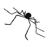 Spooky Halloween Spider - Gigantesco peluche, decorazione attivata dalla voce | Accessorio inquietante a batteria con gambe pelose realistiche e effetto di vibrazione spaventosa per la festa in casa i