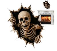 Spooky Halloween Wall Stickers - Breaking Through Wall Horror Decals