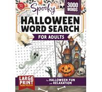 Spooky Halloween Word Search for Adults: Large Print Word Puzzles for Halloween Fun and Relaxation