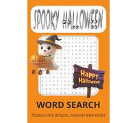 Spooky Halloween Word Search Puzzle book: Word searches with easy to read print about Halloween, Spooky Halloween, Haunted Halloween and more |6x9 ... Gift for vacations, Holidays and free times.