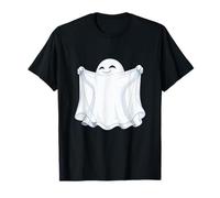 Spooky Happy Ghost Holding Foglio Halloween Maglietta