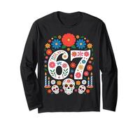 Spooky Haunted by 67 Meme Number Design Day of The Dead Maglia a Manica