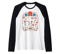 Spooky Haunted by 67 Meme Number Design Day of The Dead Maglia con Maniche Raglan