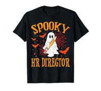 Spooky HR Direttore Fantasma Divertente Halloween Scuola Donne Maglietta