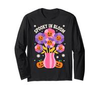 Spooky in Bloom Halloween Boho Vibes Maglia a Manica