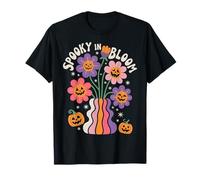 Spooky in Bloom Halloween Boho Vibes Maglietta