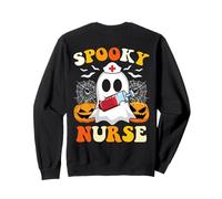 Spooky Infermiera Fantasma Groovy Halloween Carino Allattamento Felpa