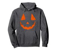 Spooky Jack O Lantern Distressed Pumpkin Face Halloween Felpa con Cappuccio