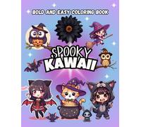 Spooky Kawaii Bold And Easy Coloring Book: Creepy and Cute Pastel Goth Coloring Page Designs for Teens & Adults