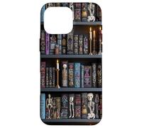 Spooky Library Bookshelf Pattern for Book Lovers & Readers Custodia per iPhone 16 Pro Max