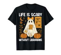 Spooky Life is Scary Without Librarians Maglietta