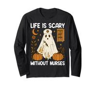 Spooky Life is Scary Without Nurses Maglia a Manica